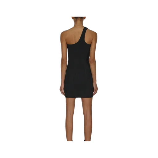 Buckle Detailed Knitted Mini Dress