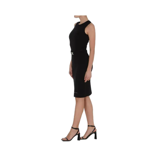 Buckle Belted Mini Dress
