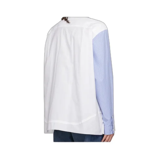 Striped-Panel Shirt