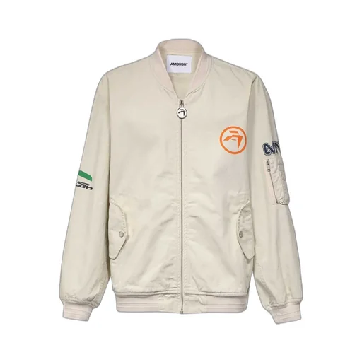 Logo-Print Bomber Jacket