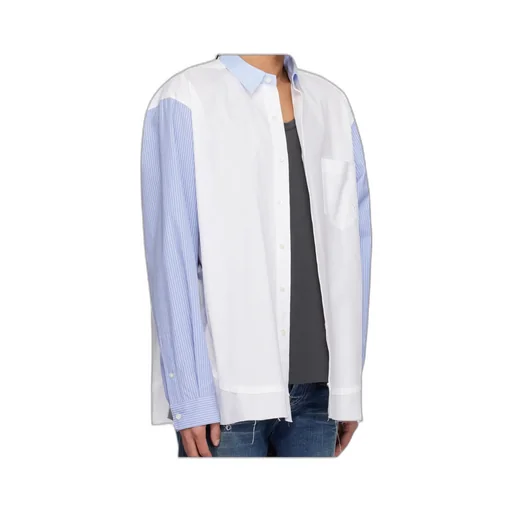 Striped-Panel Shirt
