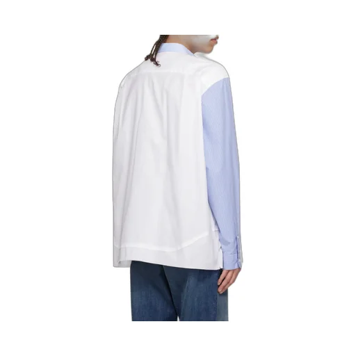 Striped-Panel Shirt