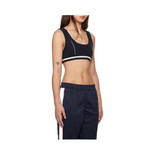 Contrast Stitch Knitted Top