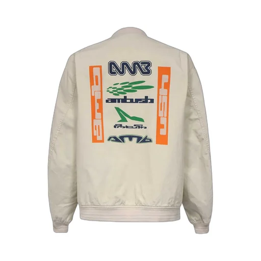 Logo-Print Bomber Jacket