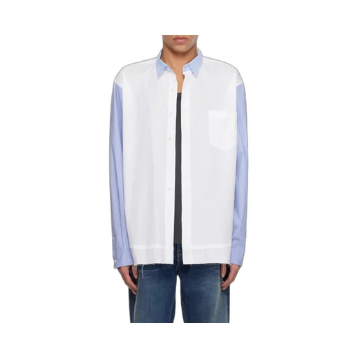 Striped-Panel Shirt
