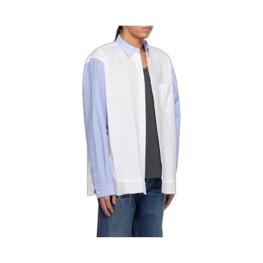 Striped-Panel Shirt