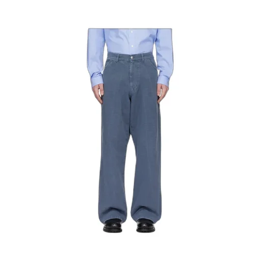 Cotton Straight-Leg Trousers