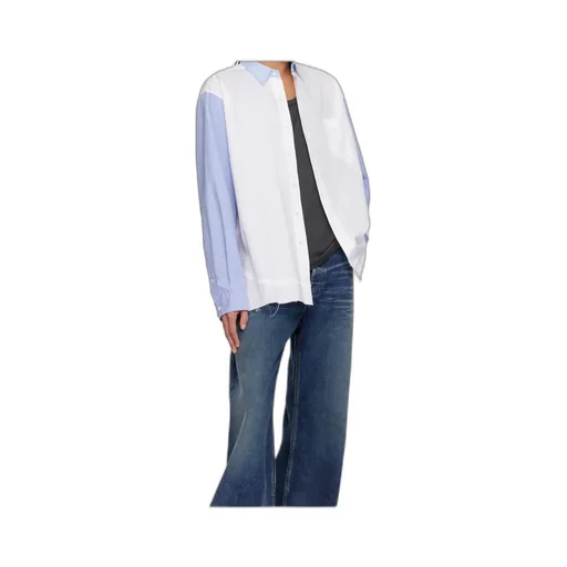Striped-Panel Shirt