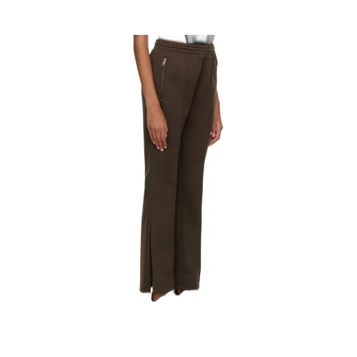 Pintuck Slit-Detail Track Pants
