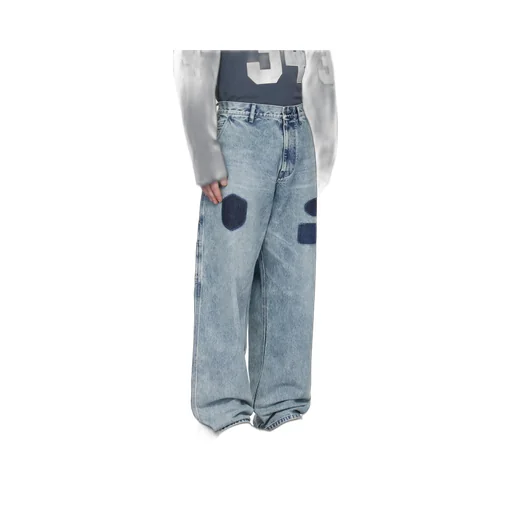 Cotton Straight-Leg Jeans