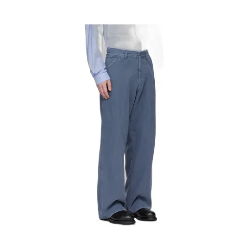 Cotton Straight-Leg Trousers