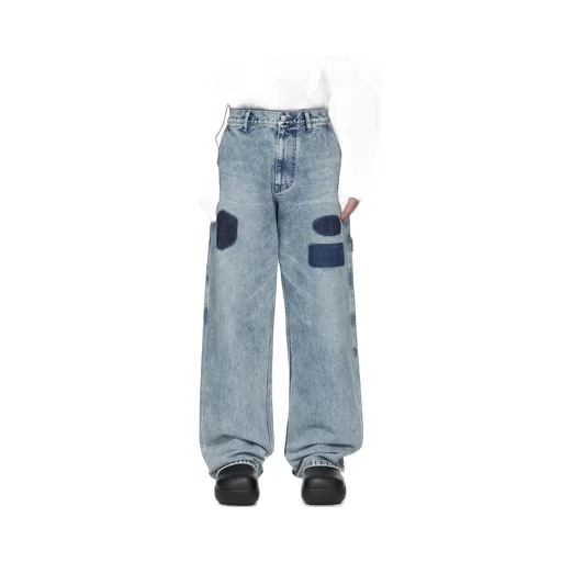 Cotton Straight-Leg Jeans