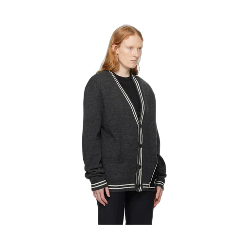 Varsity Letter Wool Cardigan
