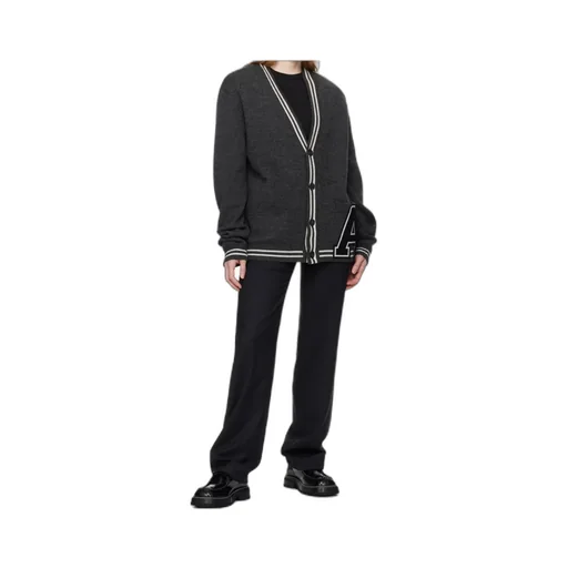 Varsity Letter Wool Cardigan
