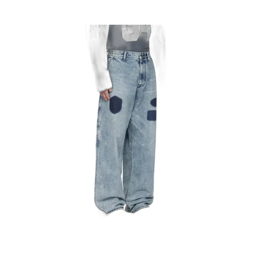 Cotton Straight-Leg Jeans