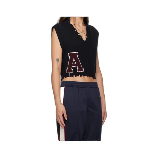Raw-Cut Knitted Vest