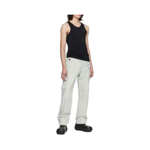 Slim Denim Cargo Jeans