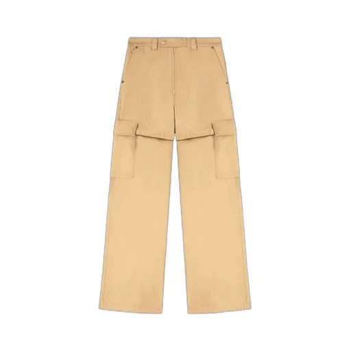 Straight-Leg Cotton Cargo Trousers