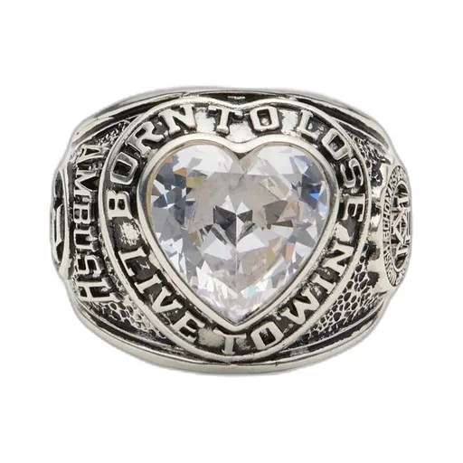 Heart Engraved Signet Ring