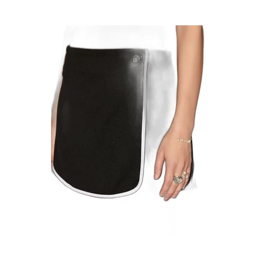 Back Pleat Detailed Mini Track Skirt