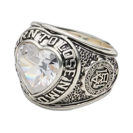 Heart Engraved Signet Ring