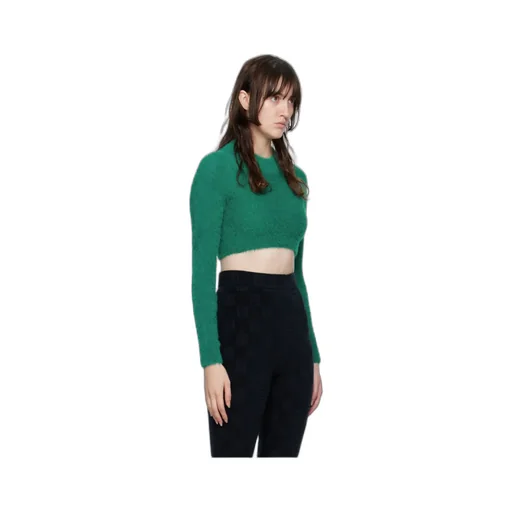 Crop Fur Turtle Neck