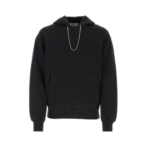 Ballchain-Detail Cotton Hoodie