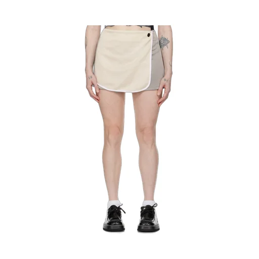 Back Pleat Detailed Mini Track Skirt
