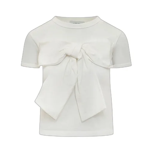 Oversized Bow Cotton T-Shirt