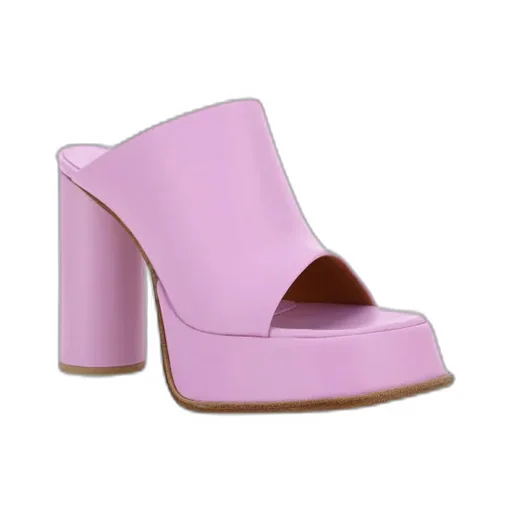 Open-Toe Heeled Slides