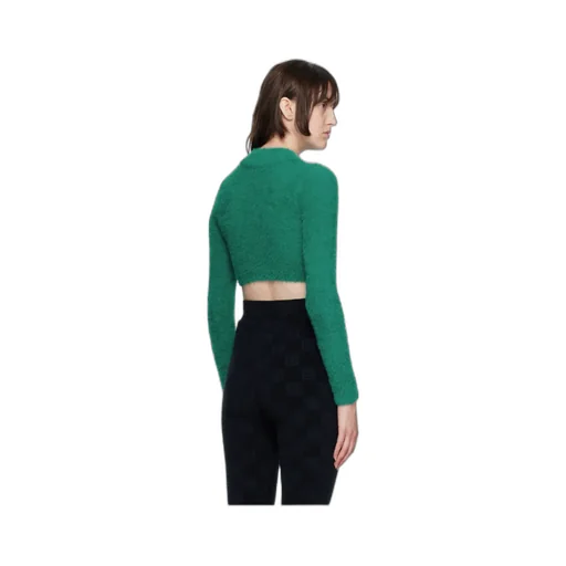 Crop Fur Turtle Neck
