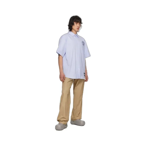 Striped Circle Amblem Shirt