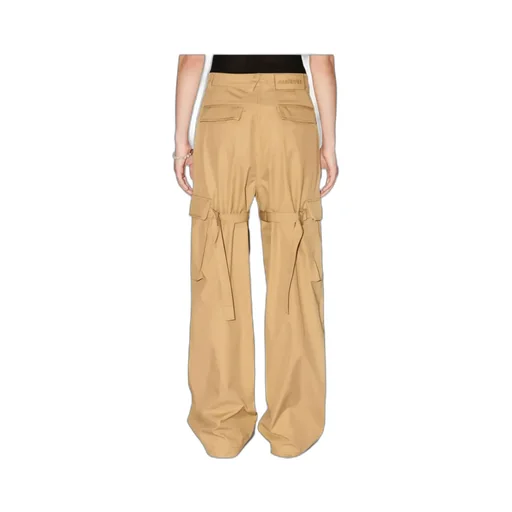 Straight-Leg Cotton Cargo Trousers