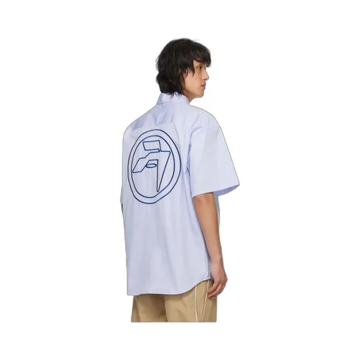 Striped Circle Amblem Shirt