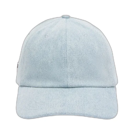 Logo Plaque Denim Baseball Cap