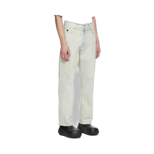 Frayed Straight-Leg Jeans