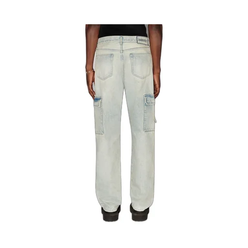 Slim Denim Cargo Jeans