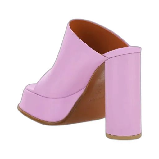 Open-Toe Heeled Slides