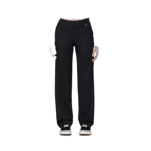Slim-Cut Logo-Plaque Trousers