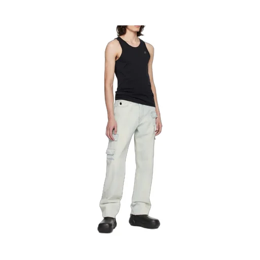 Slim Denim Cargo Jeans