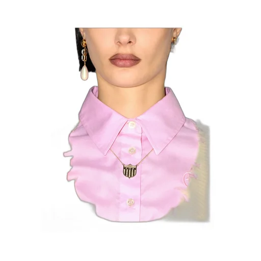 Varsity Shield Embellished Necklace