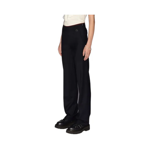 Slim-Cut Logo-Plaque Trousers