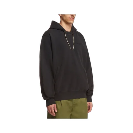 Ballchain-Detail Cotton Hoodie