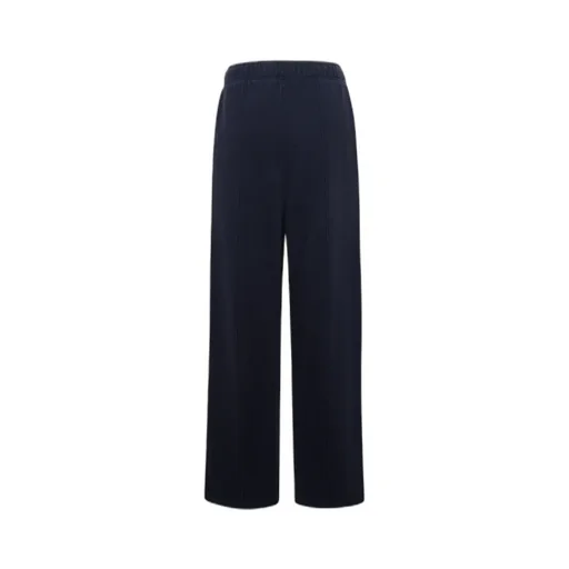 Straight-Leg Elasticated-Waistband Trousers