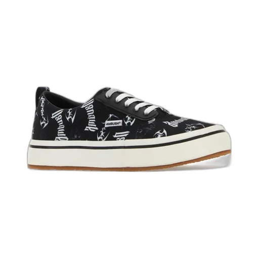 Graphic Printed Lace-Up Sneakers