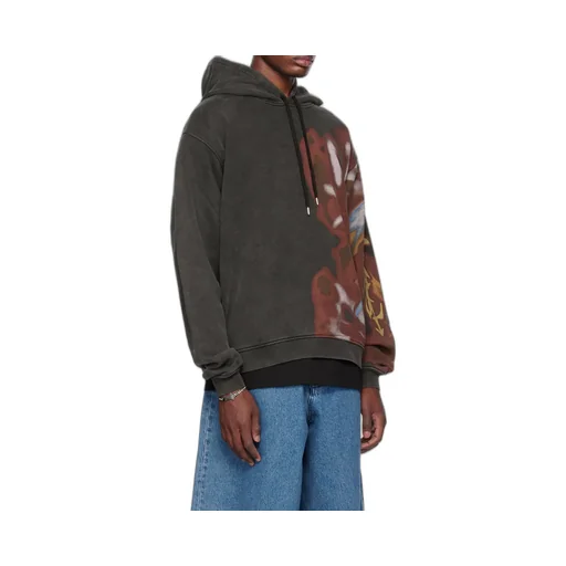 Graphic-Printed Drawstring Hoodie
