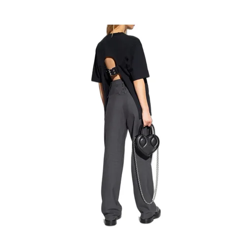 Double-Waist Straight-Leg Trousers