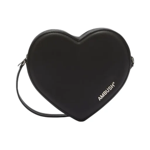Heart Logo Plaque Crossbody Bag