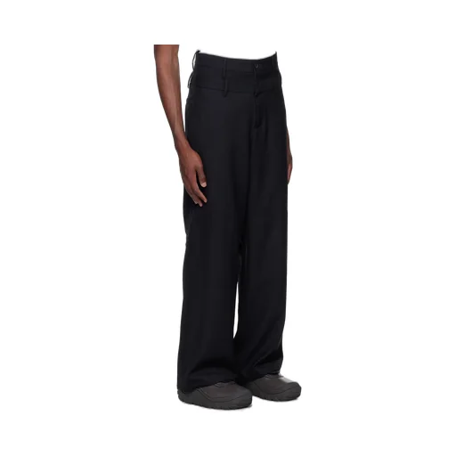 Double Belted Wide-Leg Trousers