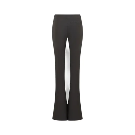 Tailored-Cut Flared Trousers